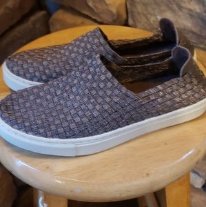 Candies woven slip ons